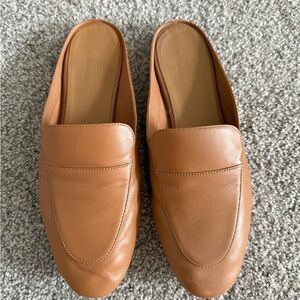 Everlane Day Loafer Mule Flats Shoes 8.5 Camel Leather